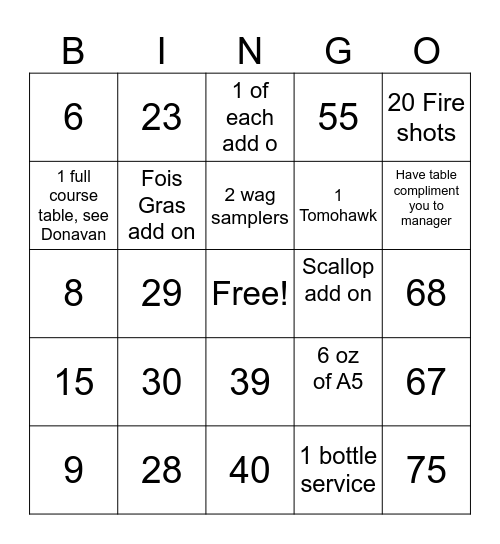 Bingo Card