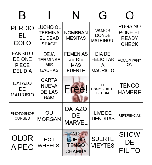 Bingo Diario Bingo Card