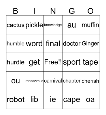 BINGO Card