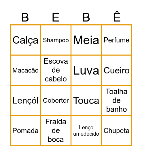 Chá da Aurora Bingo Card