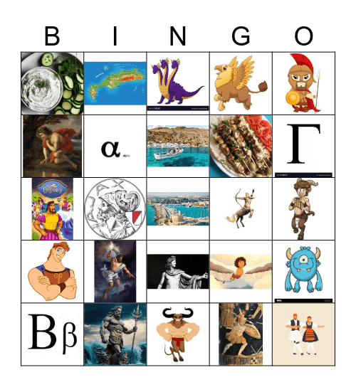 OUDE GRIEKEN Bingo Card
