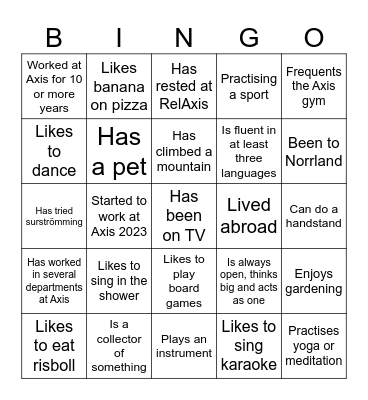 Global Indus Bingo Card