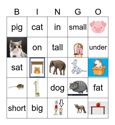 Third grade Bingo Card