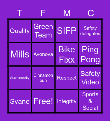 Take 5 Day Lysaker Bingo Card