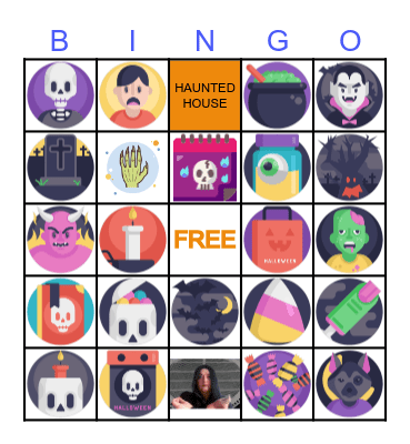 kSARIA HALLOWEEN Bingo Card