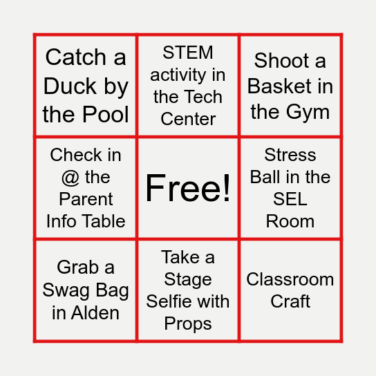 GIW Lights On 2023! Bingo Card