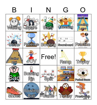 BOWLING Bingo Card