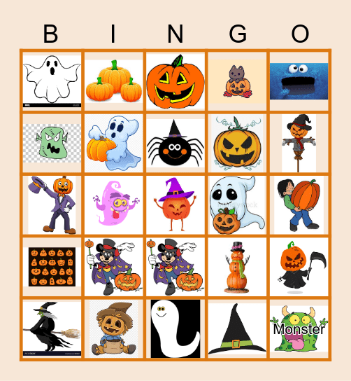 Halloween Bingo Card