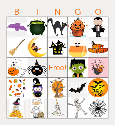 Halloween Bingo Card