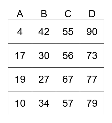 New Inn, Hornsea Bingo Card