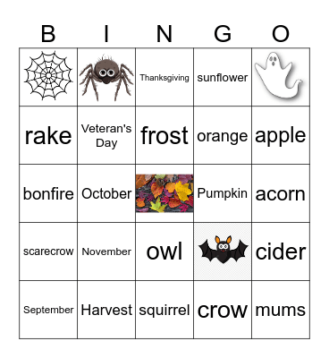 Halloween  BINGO Card