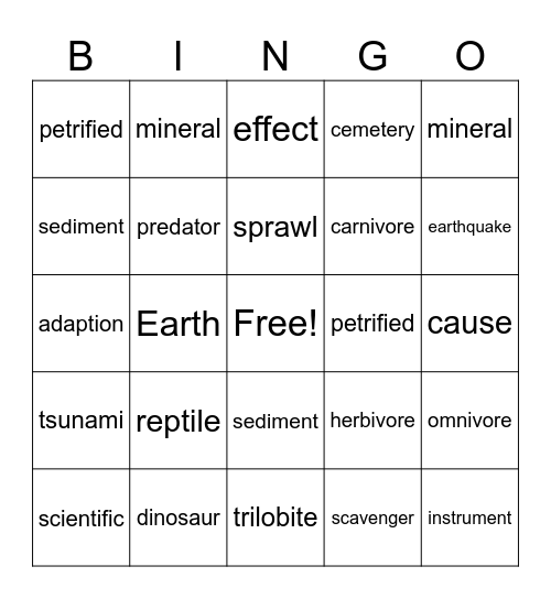 4th Grade 9-22-23 Bingo Card