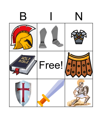 God's armor Bingo Card