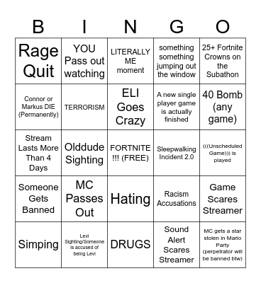 MC_3 Subathon Bingo Card