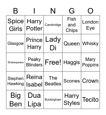 CHAO MISS VALE Bingo Card