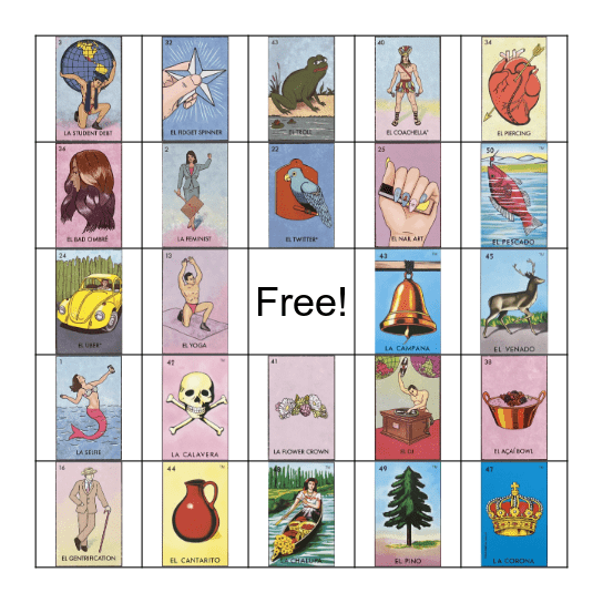 LOTERIA Bingo Card