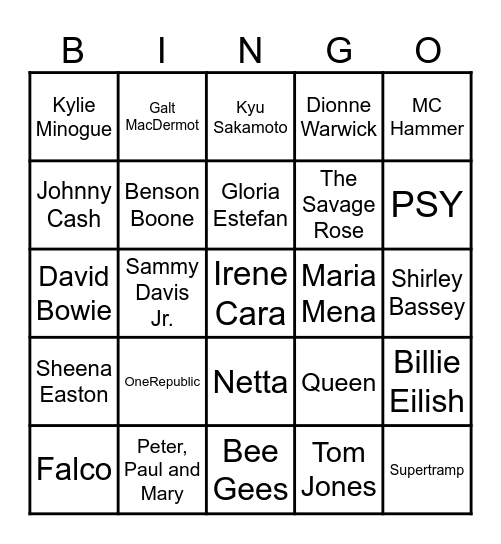 👁️Bingo 42👁️ Bingo Card