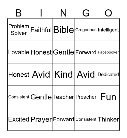 WHO IS ANGELIQUE Bingo Card