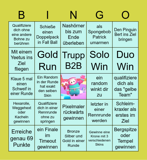 FG Bingo Challenge Catness vs. Saineto Bingo Card