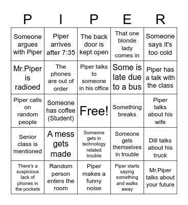 WCCC Criminal Justice Bingo v.2 Bingo Card