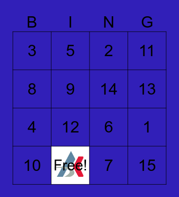 M.E. Bingo Game 4 Bingo Card
