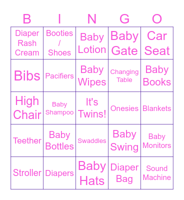 TWINS BINGO Card