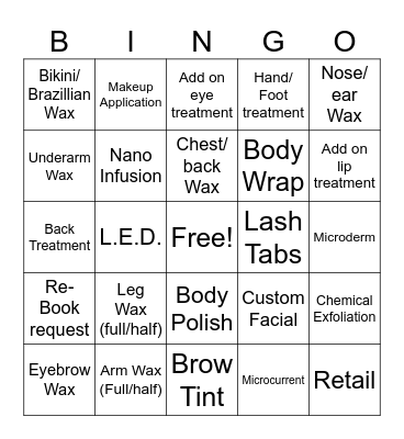 Client Bingo Card
