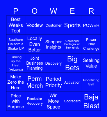 2024 Retail AOP Bingo Card