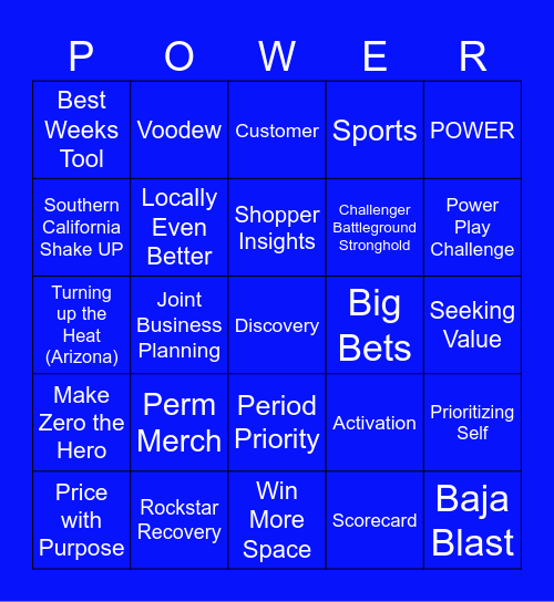 2024 Retail AOP Bingo Card