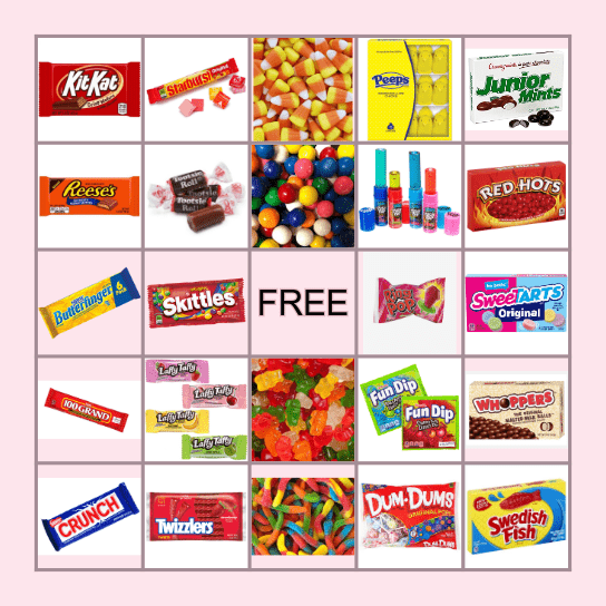 Candy 10/26 Bingo Card