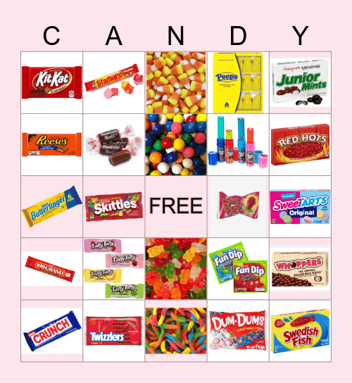 Candy Bingo Card