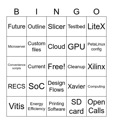 Workshop Bingo Reconf Bingo Card
