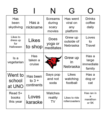 OMAHA WOMEN'S BASKETBALL Bingo Card