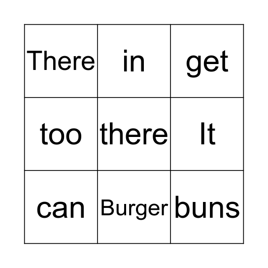 GG Is Too Big Bingo Card