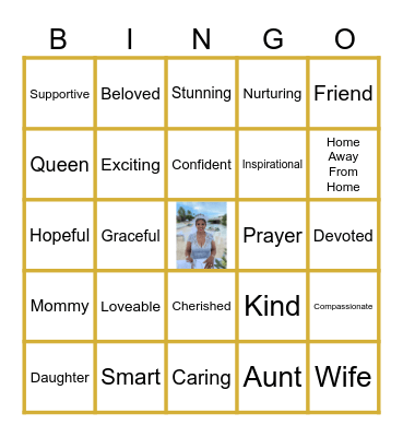 Maria's 60th Birthday Bingo Card
