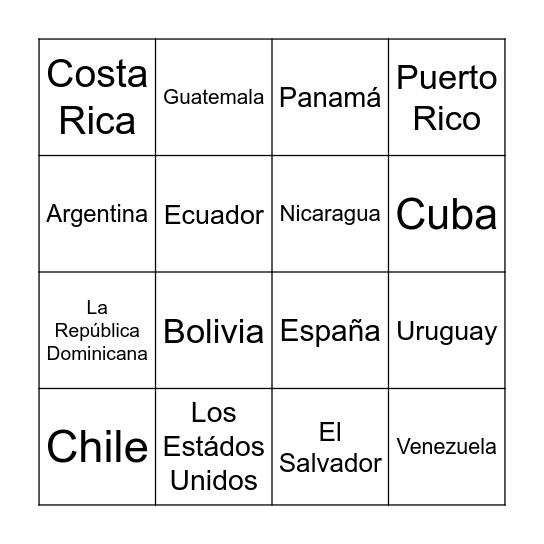 ¿De dónde eres? Firme por favor Bingo Card