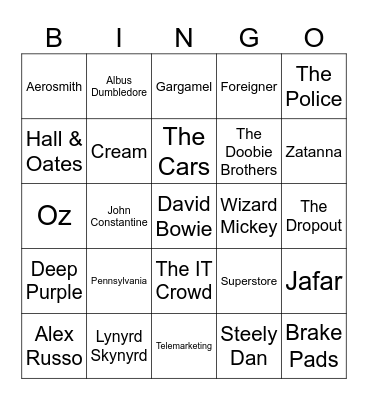 Wizards & Workplaces Bingo Card