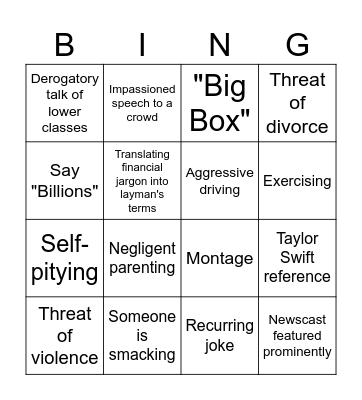 Dumb Money Bingo Card