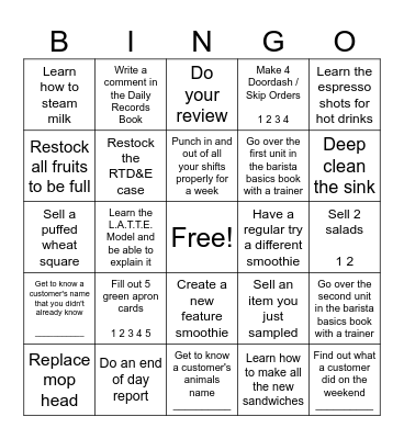 ALTEA BINGO Card
