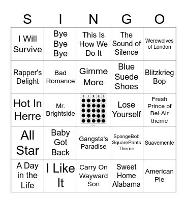 POPULAR OPENING LINES Bingo Card