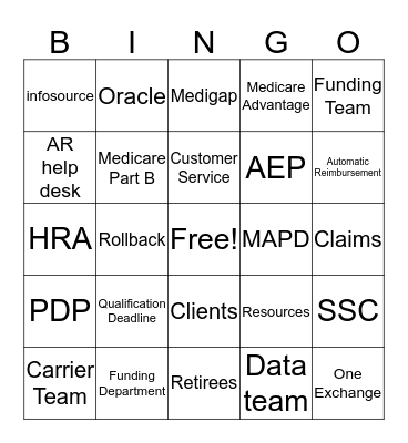 Team Verronca Bingo Card