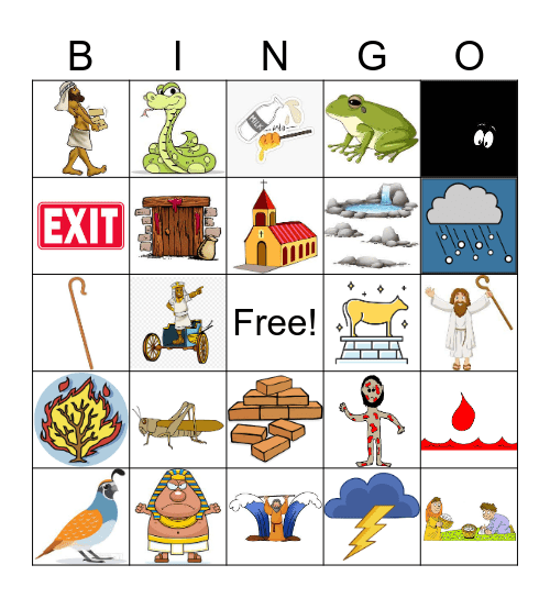 OUT of EXODUS Bingo Card