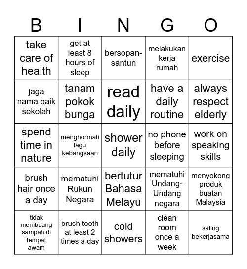 Fun with Bingo Card