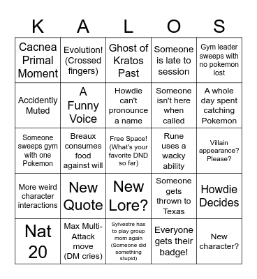 A Photo Finish! Bingo Card