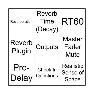 Time-Based Processors Bingo Card