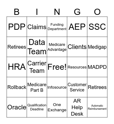 Team Verronca Bingo Card