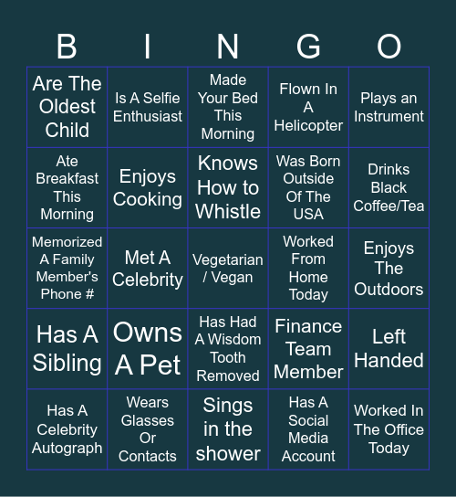 NAMazing Race 2k23! Bingo Card