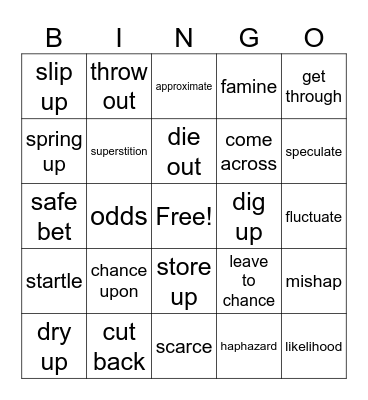 Chance & NatureUntitled Bingo Card