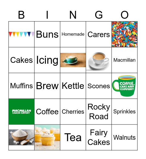 Macmillian Bingo Card