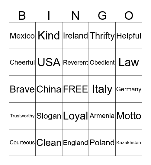BLUE & GOLD BANQUET 2016 Bingo Card